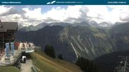 Archived webcam image showing middle station Fellhornbahn on 23 Jul 2026 at 14:36