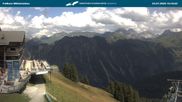 Archived webcam image showing middle station Fellhornbahn on 23 Jul 2026 at 15:36