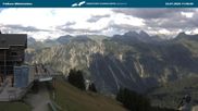 Archived webcam image showing middle station Fellhornbahn on 23 Jul 2026 at 18:36