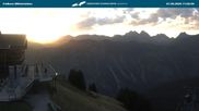 Archived webcam image showing middle station Fellhornbahn on 8 Sep 2026 at 07:45