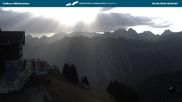 Archived webcam image showing middle station Fellhornbahn on 8 Sep 2026 at 08:45