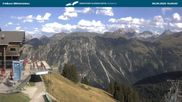Archived webcam image showing middle station Fellhornbahn on 8 Sep 2026 at 16:45