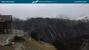 Archived webcam image showing middle station Fellhornbahn on 23 Oct 2026 at 18:47