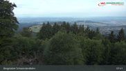 Archived webcam image showing Schauinsland top station on 18 Jul 2026 at 08:23