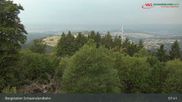Archived webcam image showing Schauinsland top station on 16 Aug 2026 at 08:14