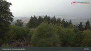 Archived webcam image showing Schauinsland top station on 17 Aug 2026 at 08:07