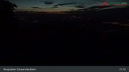 Archived webcam image showing Schauinsland top station on 26 Aug 2026 at 21:32