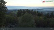 Archived webcam image showing Schauinsland top station on 16 Oct 2026 at 08:12