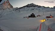 Archived webcam image showing Plan Maison / Breuil Cervinia on 1 Apr 2026 at 07:12