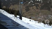 Archiviertes Webcam Bild: Bergstation Hornbahn, Blick Bad Hindelang am 26 Feb 2026 um 12:50 Uhr