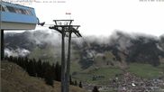 Archiviertes Webcam Bild: Bergstation Hornbahn, Blick Bad Hindelang am 12.04.2026 um 14:55 Uhr