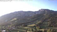 Archiviertes Webcam Bild: Oberjoch: Blick vom Familux Resort aufs Skigebiet am Iseler am 29.05.2026 um 06:48 Uhr