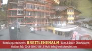 Archived webcam image showing Hotelappartements Breitlehenalm on 10 Aug 2026 at 07:00