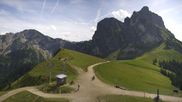 Archived webcam image showing Top station at Breitenberg mountain in Pfronten on 9 Aug 2026 at 14:42