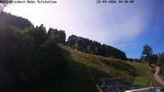 Archived webcam image showing base station Ossi-Reichert-Bahn on 22 Sep 2026 at 10:53