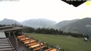 Archived webcam image showing mountain restaurant Reitlehen Alm on 6 Aug 2026 at 16:44
