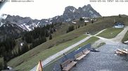 Archived webcam image showing Breitenbergbahn: mountain station on 9 May 2026 at 06:28