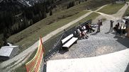 Archived webcam image showing Breitenbergbahn: mountain station on 9 May 2026 at 16:28