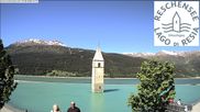 Archived webcam image showing The Church Tower in the Lake Resia on 23 May 2026 at 10:37