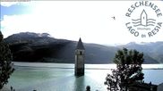 Archived webcam image showing The Church Tower in the Lake Resia on 23 May 2026 at 18:37