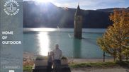 Archived webcam image showing The Church Tower in the Lake Resia on 17 Oct 2026 at 16:32