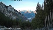 Archived webcam image showing Rohrkopfhütte restaurant on 13 Mar 2026 at 07:34