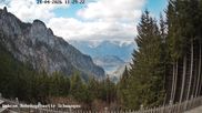 Archived webcam image showing Rohrkopfhütte restaurant on 21 Apr 2026 at 12:35