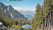 Archiviertes Webcam Bild: Rohrkopfhütte am Tegelberg am 28.05.2026 um 10:38 Uhr
