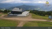 Archived webcam image showing Kreischberg Mountain: Top Station Orange Sixpack on 14 Jun 2026 at 07:31