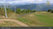Archived webcam image showing Kreischberg Mountain: Top Station Orange Sixpack on 14 Jun 2026 at 09:31