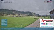 Archived webcam image showing Schoppernau lower valley on 13 Apr 2026 at 10:08