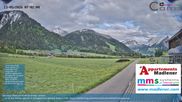 Archived webcam image showing Schoppernau lower valley on 13 May 2026 at 07:39