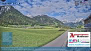 Archived webcam image showing Schoppernau lower valley on 13 May 2026 at 08:39