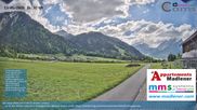 Archived webcam image showing Schoppernau lower valley on 13 May 2026 at 16:39