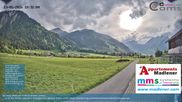 Archived webcam image showing Schoppernau lower valley on 13 May 2026 at 18:39