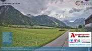 Archived webcam image showing Schoppernau lower valley on 13 May 2026 at 20:39
