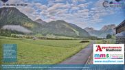 Archived webcam image showing Schoppernau lower valley on 21 May 2026 at 07:42