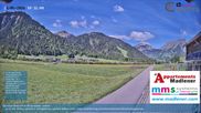 Archived webcam image showing Schoppernau lower valley on 21 May 2026 at 10:42