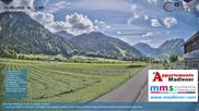 Archived webcam image showing Schoppernau lower valley on 21 May 2026 at 16:42