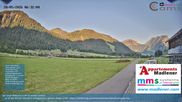 Archived webcam image showing Schoppernau lower valley on 28 May 2026 at 06:36