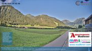 Archived webcam image showing Schoppernau lower valley on 21 Jun 2026 at 07:16