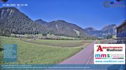 Archived webcam image showing Schoppernau lower valley on 21 Jun 2026 at 08:16