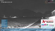 Archived webcam image showing Schoppernau lower valley on 11 Aug 2026 at 00:31