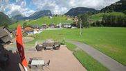 Archived webcam image showing Schoppernau: View from Hotel Schrannen-Hof on 14 Jun 2026 at 08:48