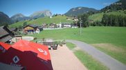 Archived webcam image showing Schoppernau: View from Hotel Schrannen-Hof on 12 Jul 2026 at 10:36