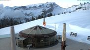 Archived webcam image showing Mountain restaurant "Berghof Golm" on 18 Mar 2026 at 06:12
