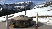 Archived webcam image showing Mountain restaurant "Berghof Golm" on 3 May 2026 at 08:00