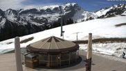 Archived webcam image showing Mountain restaurant "Berghof Golm" on 3 May 2026 at 10:00