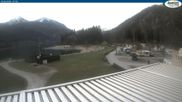Archived webcam image showing Lake Achensee - Camping on 19 Apr 2026 at 07:37