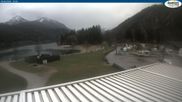 Archived webcam image showing Lake Achensee - Camping on 19 Apr 2026 at 10:37